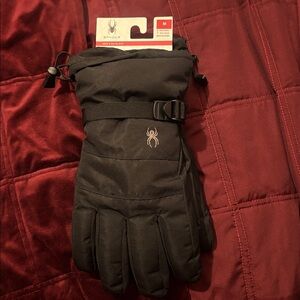 Spyder Men's Black Insulated ski Gloves